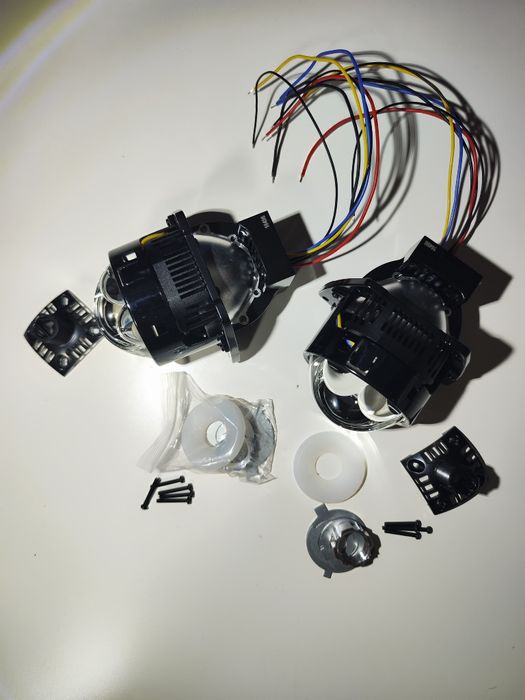Set 2 lupe biled LASER 3 inch 6000k, 24-36k Lumeni, 150/225W, 12V