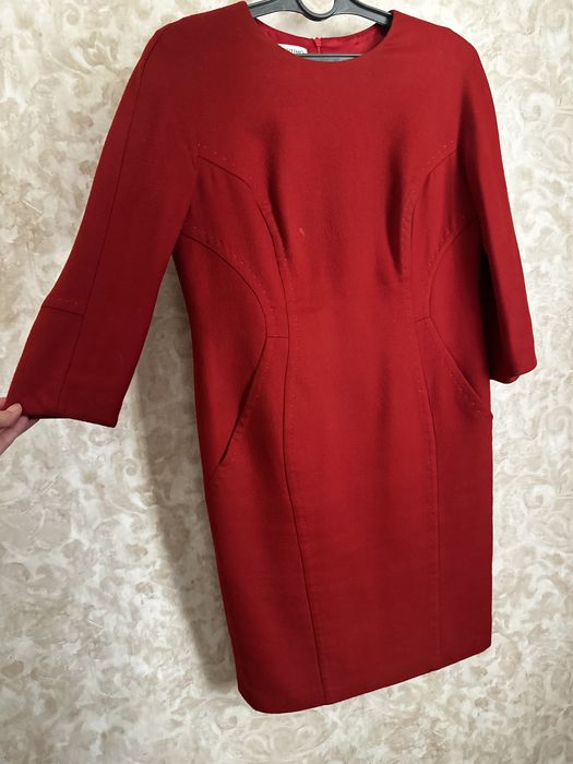 Платье футляр из шерсти