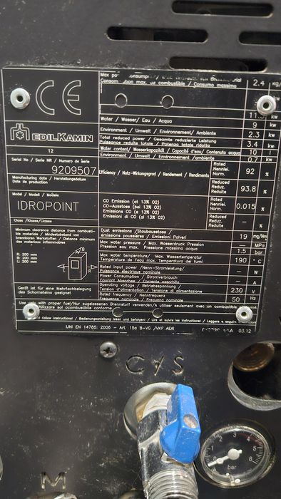 Пелетна камина Edilkamin Idropoint 11.5 kW