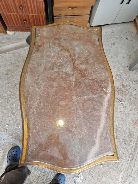 Măsuță de cafea cu blat de marmură