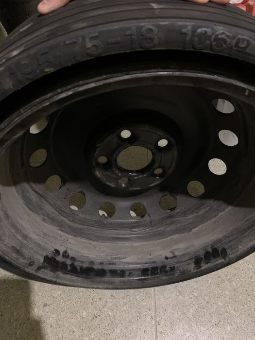 Вътрешна резервна гума сгъваема