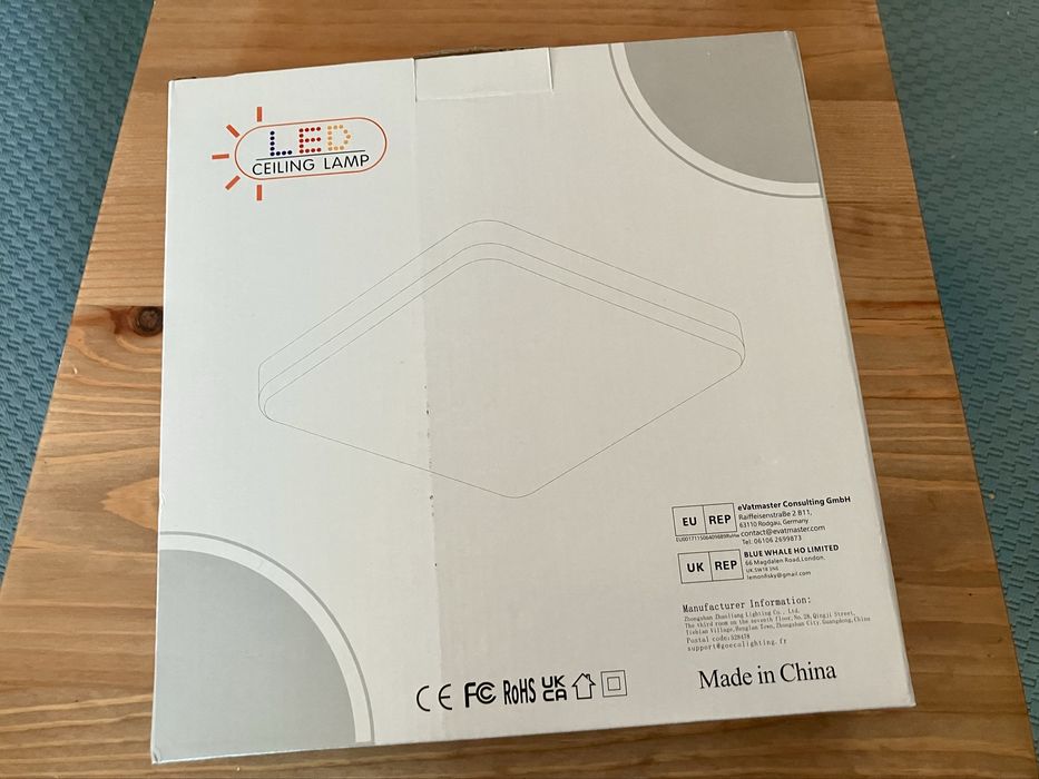 Plafoniera LED noua 25 cm, 3000 lumeni, 32w, lumina alba 4500K plastic