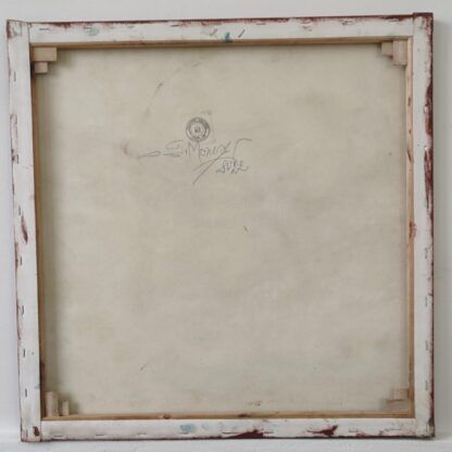 Tablou pictat manual ulei pe pânză "În mijlocul pădurii" 50x50 cm