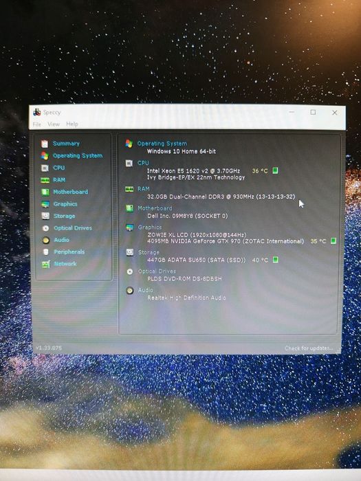 Desktop Xeon E5-1620 v2, GTX 970, 32GB RAM