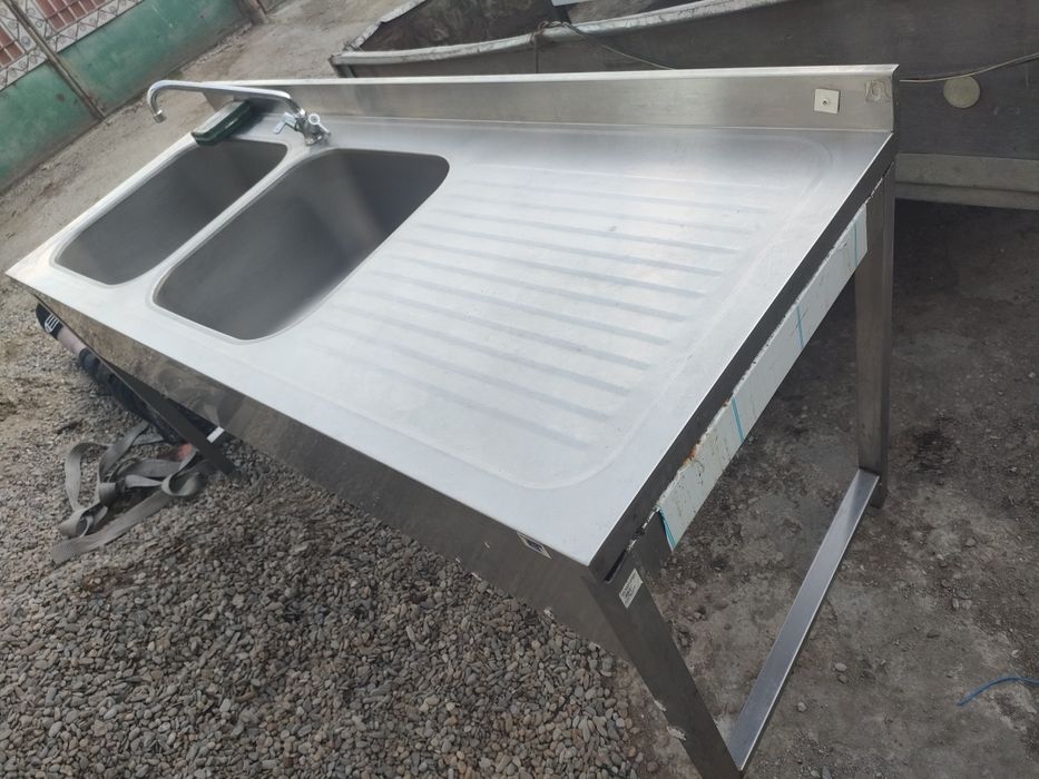 Chiuveta inox 180cm