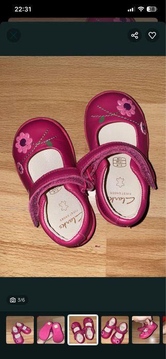 Pantofi Clarks 13 cm