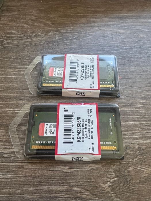 Kingston 16GB Kit DDR4 3200MHz (2x8GB) SO-DIMM – NOU, nefolosit, pentru laptop