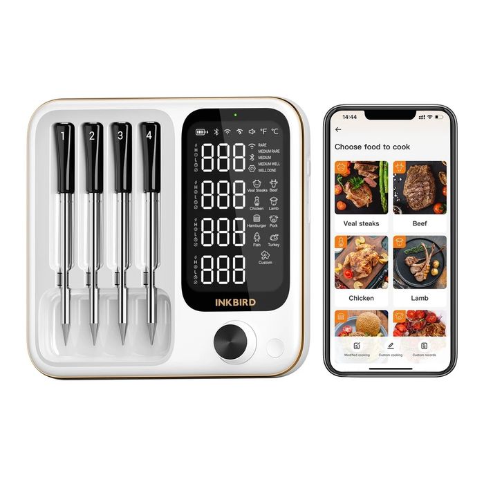 INKBIRD Smart 5GHz термометър за барбекю INT-12-BW, Bluetooth