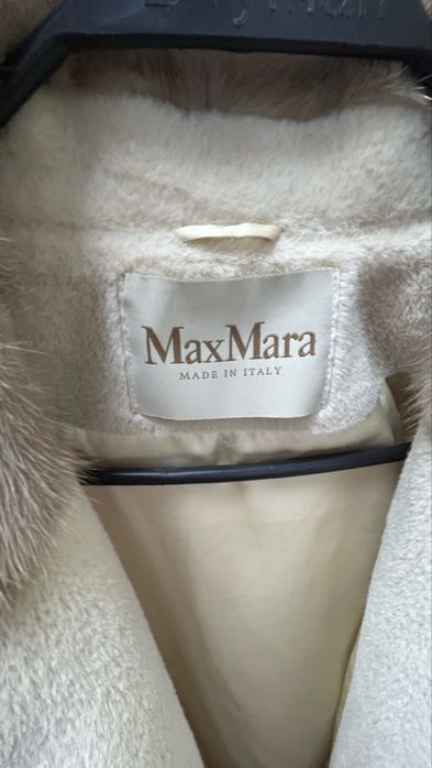 Зима пальто Max Mara альпак и норка