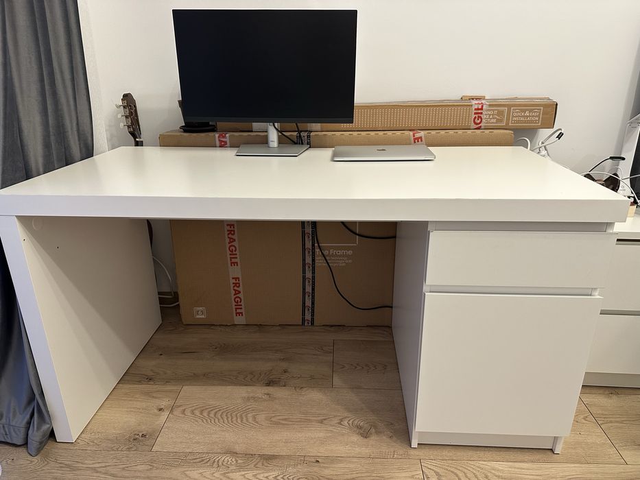 Birou IKEA alb, 140x65