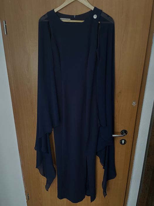 Rinascimento rochie lungă bleumarin purtată o singură dată