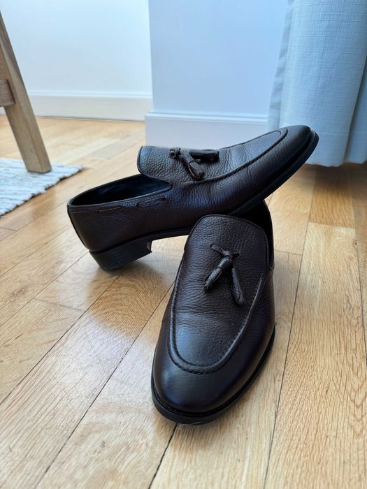 Pantofi Mocasini Damat noi din piele maro marimea 42