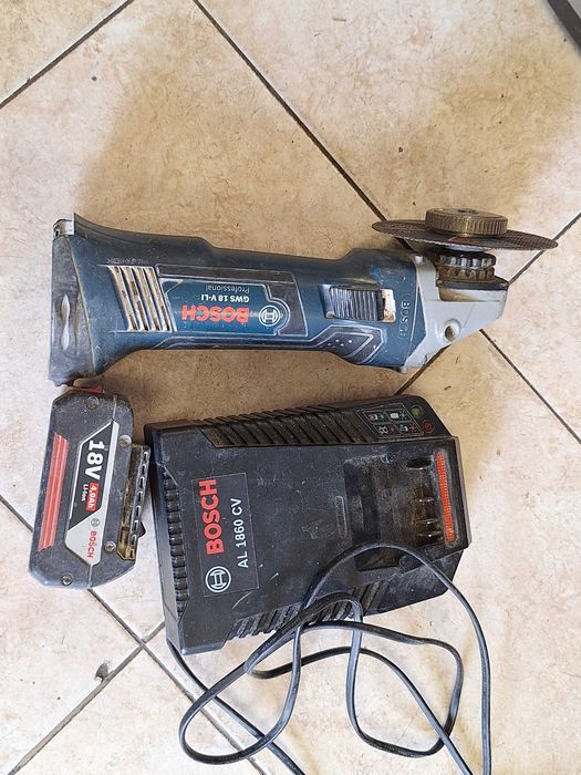 Малък флекс на батерия Bosch GWS 18v Li