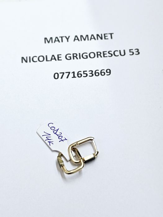 Maty Amanet Cercei din aur 14 k 2.03 g cod 207