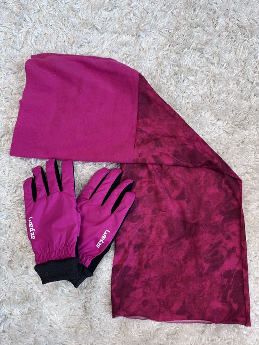 Wedze дамски ски ръкавици и шал