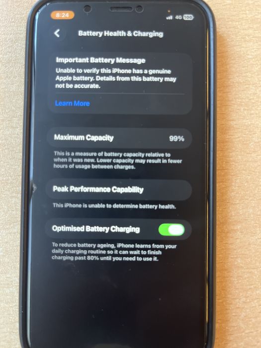 iPhone 11 128gb battery health 99%