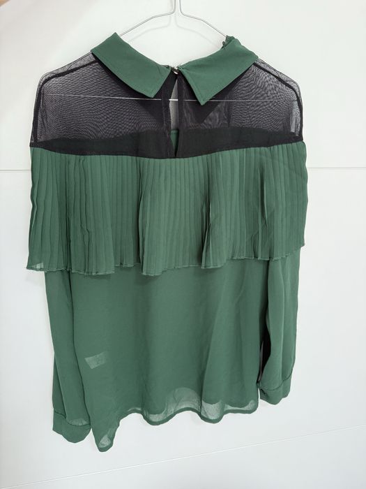 Camasa eleganta- voal verde - noua, fara eticheta