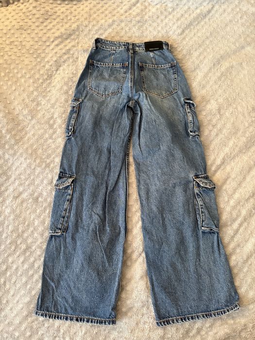 Широки дънки с джобове и балон дънки