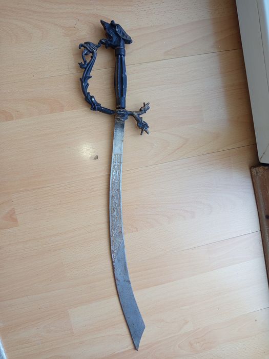 Sabie vintage de colecție, mâner cu cap de dragon,de colecție