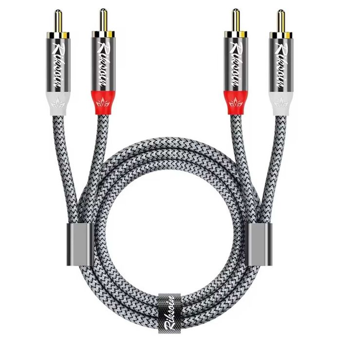 Cablu RCA 2 canale – 5m – Gold Plated – Braided – Nou