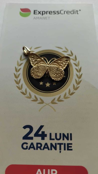 (AG 35) Medalion aur 14K "Fluture" B.34142.1 /Garantie 2 ani/ 1005 lei