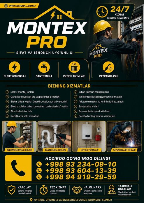 Montex Pro 24/7 xizmati