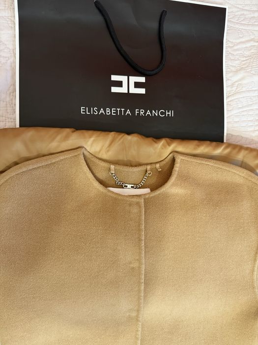 Дамско вълнено палто-яке Elisabetta Franchi