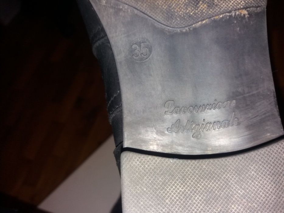 Дамски кожени ботуши 35 номер