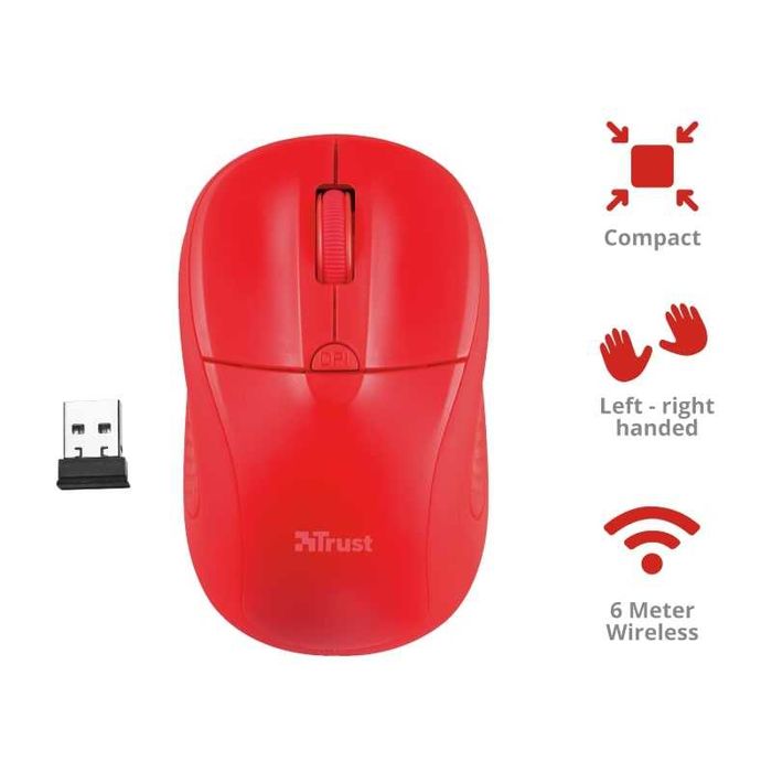 } Мышь Trust Primo WL Red