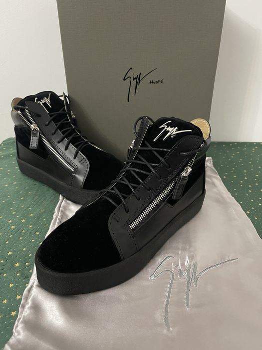 Giuseppe Zanotti Kriss Velvet Mid - Premium Quality , Material Catifea