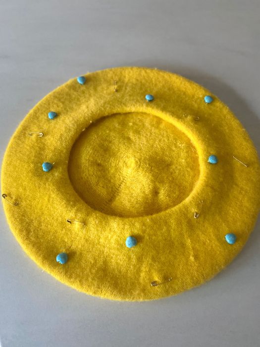 Bereta galbena handmade