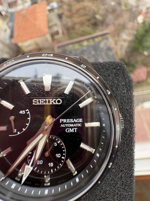 Лимитиран Seiko Presage Sharp Edged GMT SPB271J1 – отлично състояние