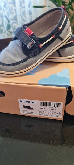 Обувки мокасини Geox 34, Майорал 32
