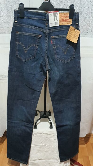 Levi’s 752 Regular W30 L34 – blugi noi cu etichetă, denim albastru