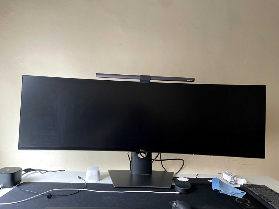 Монитор Dell 49", UltraSharp U4919DW, IPS, Черен