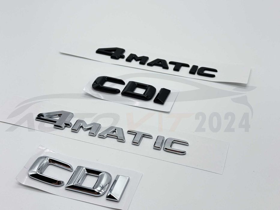 Емблема за багажник надпис Mercedes 4matic cdi цди 4матик