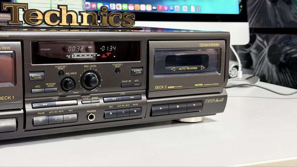 Technics RS-TR575M2 – Casetofon Deck Dublu Hi-Fi | Auto Reverse | dublu REC | Dolby B/C | HX Pro | ATC | Made in Japan