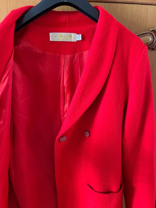 пальто красное ,, туника