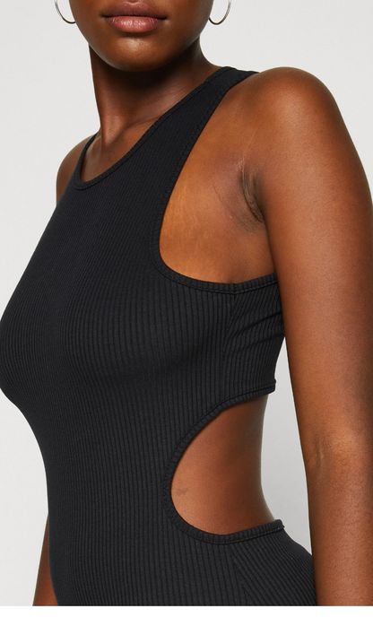 Salopetă neagra elegantă Bershka, M