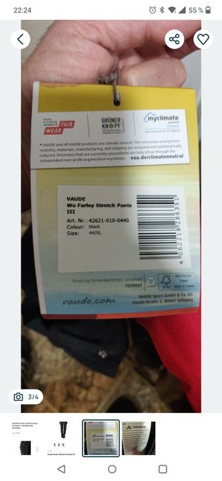 Pantaloni drumeție Vaude dama 44 XL Nou