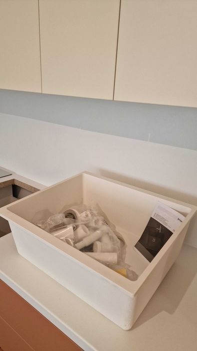 Кухненска мивка Pyramis PYRAGRANITE ITHAKA 50Х40 1B, цвят СНЯГ