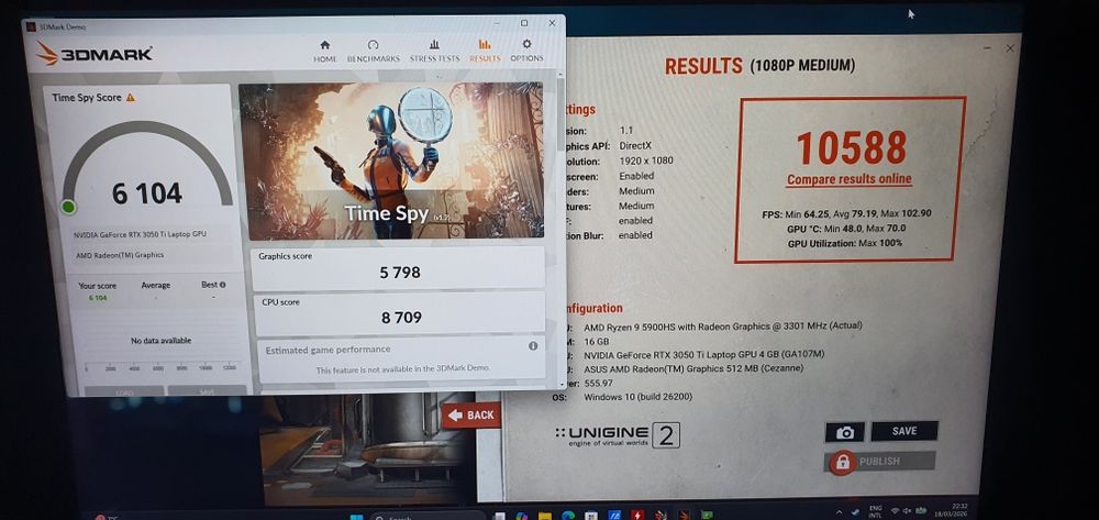 Asus Zephyrus G14 5900HS, RTX 3050TI, 16GB, 512Gb, 2k, 120hz