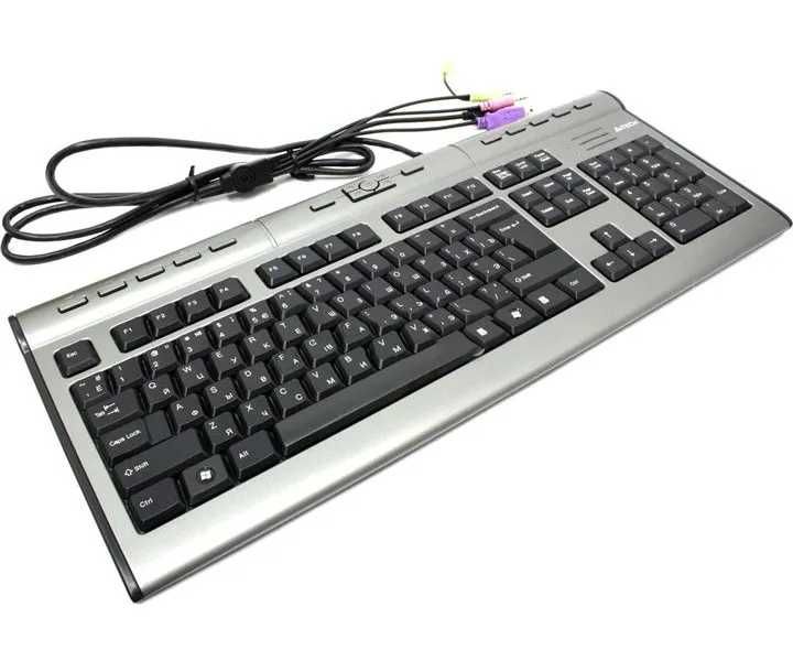 Продаётся клавиатура A4TECH KLS-7MU серебристый USB slim Multimedia