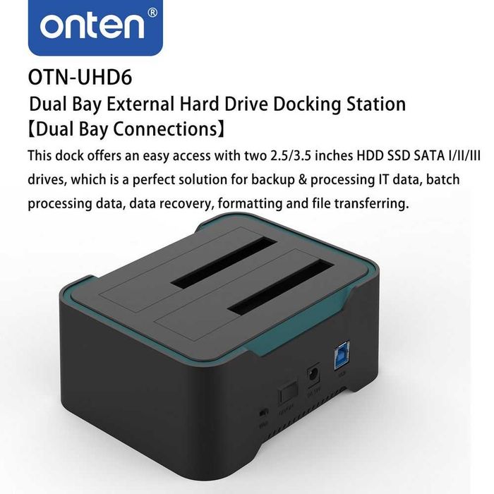 Док-станция Onten OTN-UHD6 для HDD/SSD Оптом. Есть доставка