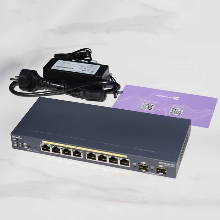 EnGenius EWS2910P-FIT Managed Gigabit 8-Port PoE Switch with 2 SFP