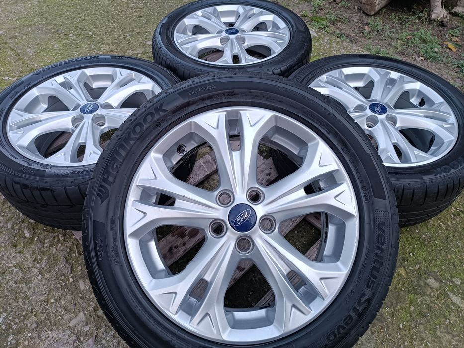 Лети джанти 17ки 5х108 Ford + летни гуми 225/50/17 Hankook