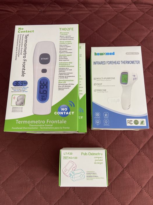 Termometru non contact, pulsoximetru profesionale sigilate