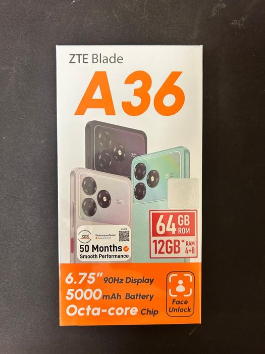Zte blade A36 4gb озу /64 gb
