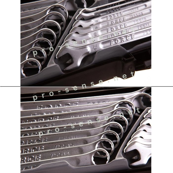 Звездогаечни Ключове Професионален Комплект 6-24мм 16 части FORCE 5161