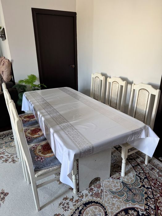 1.8 м стол со 6 стульями